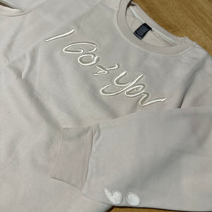 Crew Neck Jumper - Bone