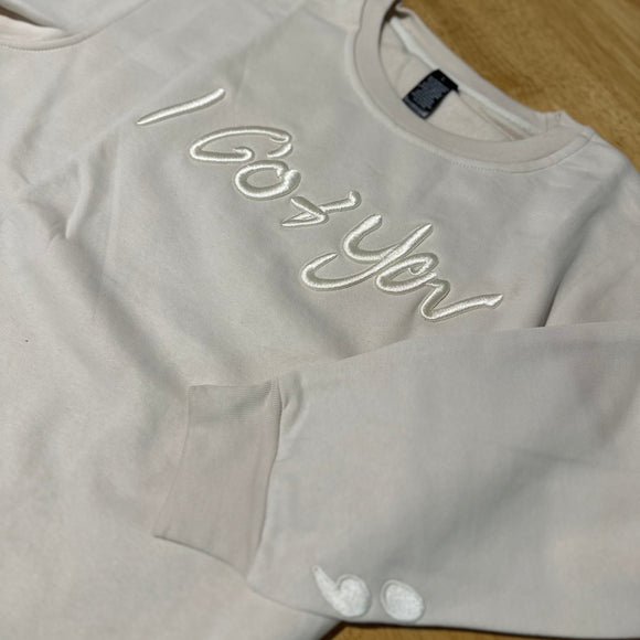 Crew Neck Jumper - Bone